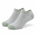 Chaussettes basses 43-46 en textile gris vert pour usage quotidien respirantes
