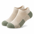 Chaussettes basses 35-38 en maille beige/vert respirantes pour sport