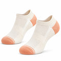 Chaussettes basses 35-38 en maille blanc pêche respirantes pour sport