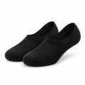 Chaussettes invisibles 43-46 en maille textile noire respirantes