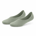 Chaussettes invisibles 39-42 en maille vert sauge - basses extensibles