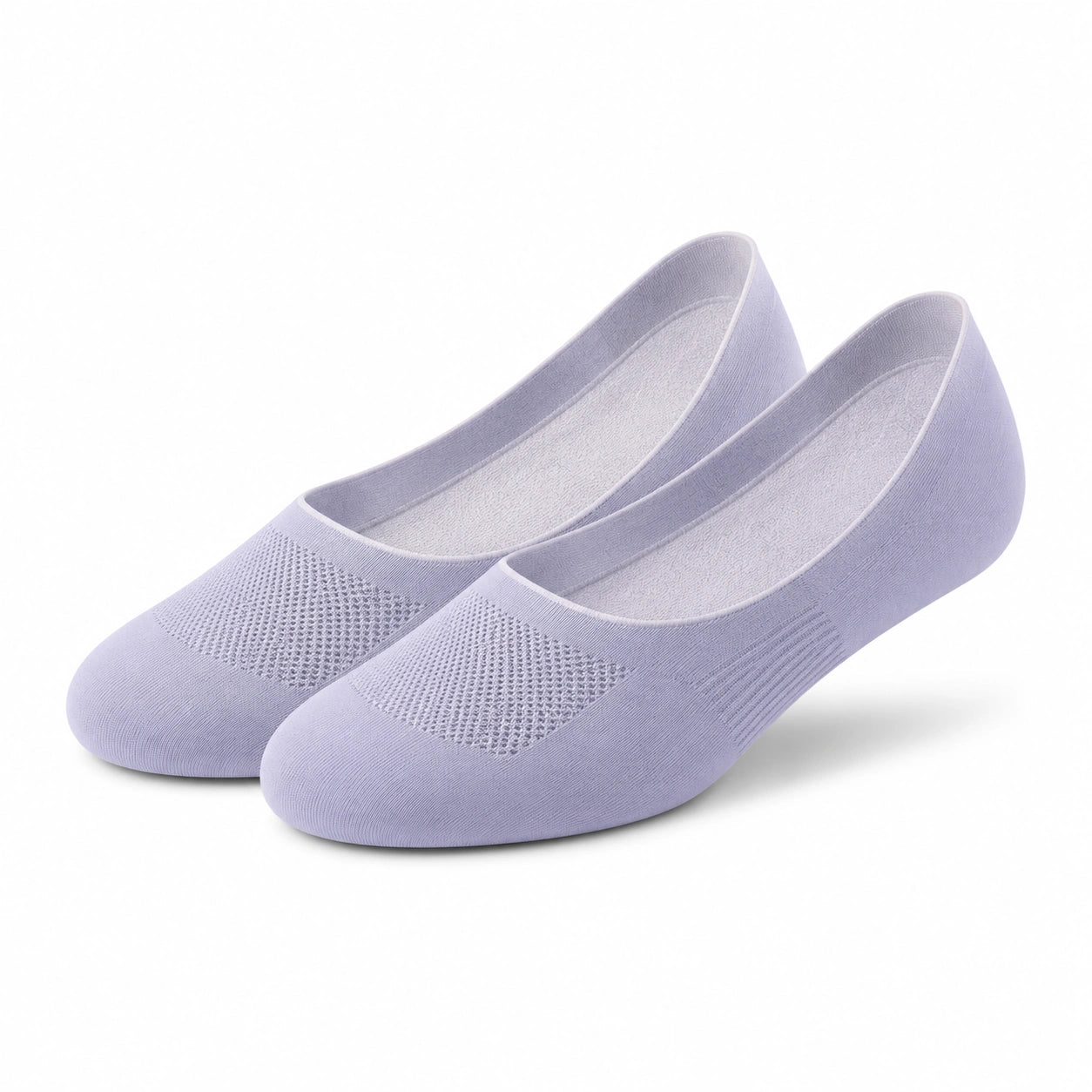 Chaussettes invisibles 39-42 en textile lilas respirant