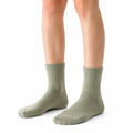 Chaussettes 35-38 en textile vert kaki côtelées pour usage quotidien